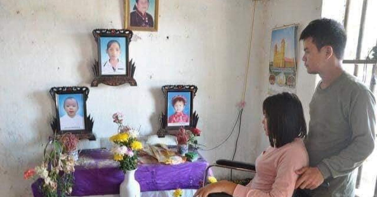Nam Định: Hai con nhỏ bị mất vì bệnh não, người mẹ bị liệt nửa người – Lời kêu gọi tháng 2/2019