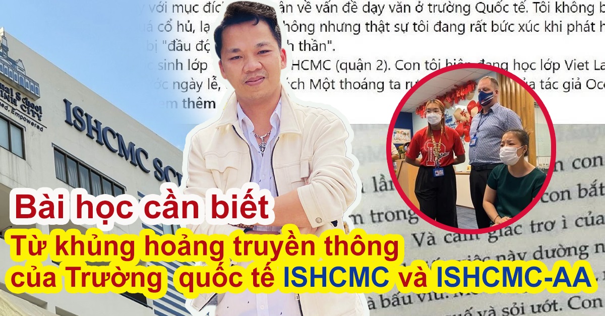 Bài học về khủng hoảng của Trường Quốc tế HCM (ISHCMC) trong 2 vụ việc: sách bị tố có nội dung gợi dục và bạo lực học đường?